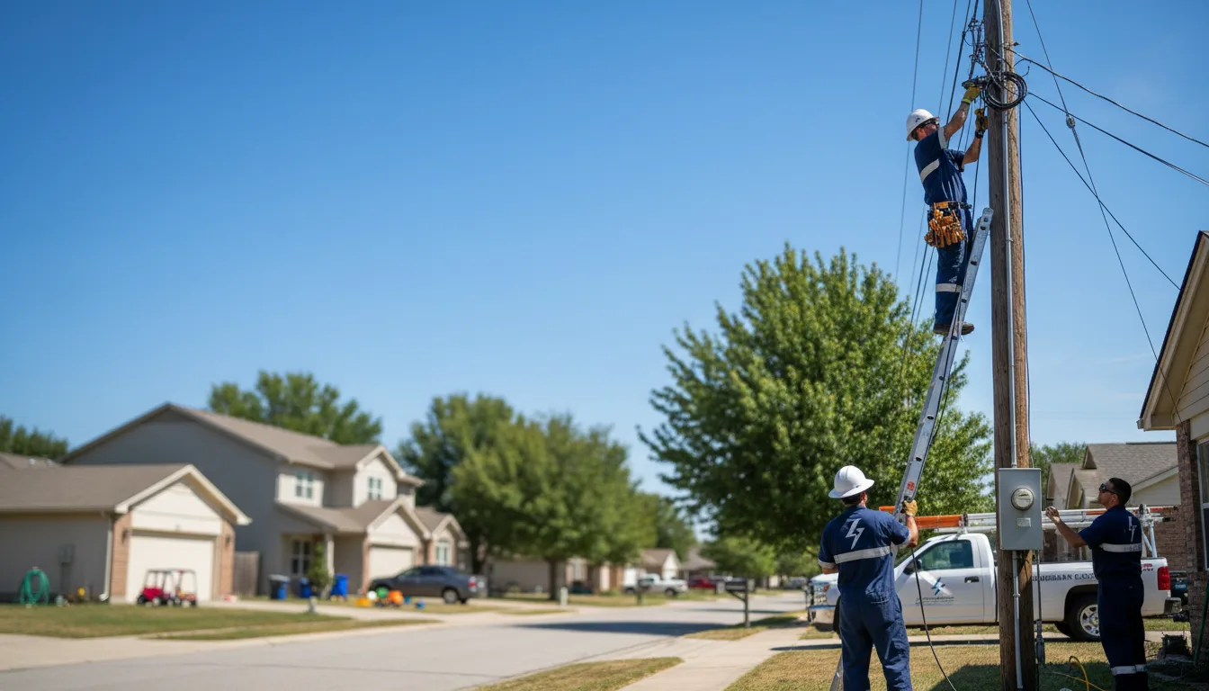 Residential electrician providing installation services in Joiner, AR